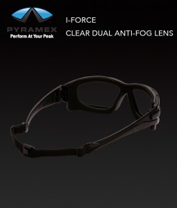 Pyramex I-Force Clear Dual Anti-Fog Lens Safety Glasses